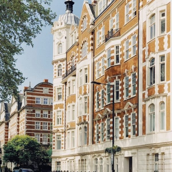A block of attractive flats in London